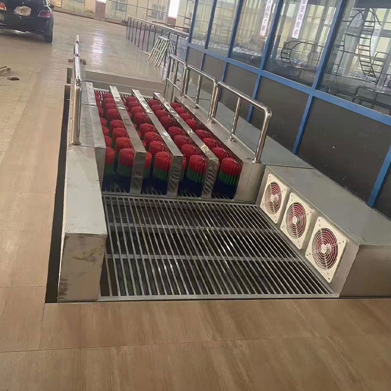 雙通道超薄型風(fēng)刀洗靴機 